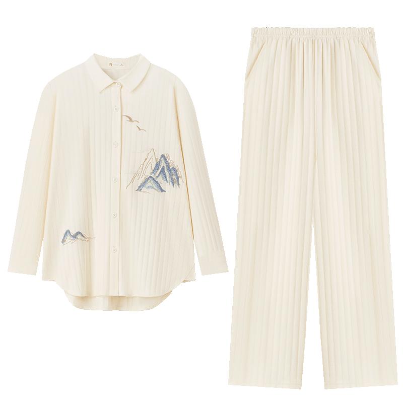 妮狄娅新中式古风情侣家居服套装