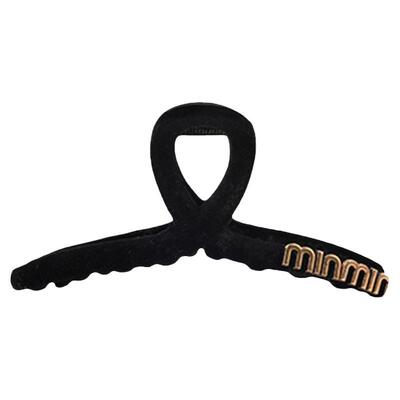 min黑色抓夹气质拿捏了