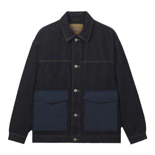 Levi's李维斯情侣同款美式复古防寒保暖户外立领羽绒服牛仔外套