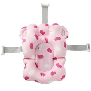 十月结晶婴儿洗澡盆躺托网兜新生宝宝浴架可坐躺浴盆海绵浴垫通用