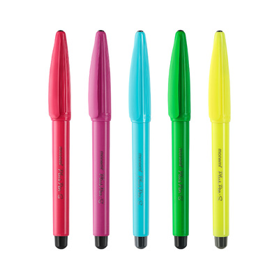 韩国水性笔慕那美顺滑易写