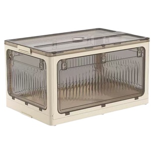 书本收纳箱可折叠学生书箱宿舍放书籍整理箱子透明家用储物装书盒