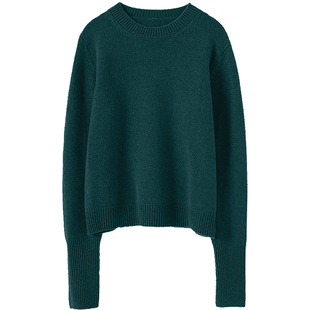 美醉了岁月！加厚山羊绒衫100纯羊绒女圆领套头毛衣秋冬季新款