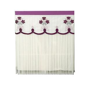 免打孔魔术贴柜子遮挡帘衣柜鞋柜遮挡帘子出租房杂物遮丑防尘帘