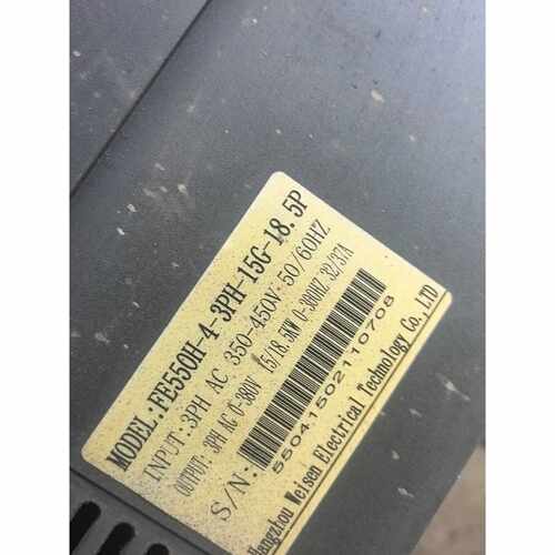 伟森变频器FE550H型号15KW三相输入功能没问题