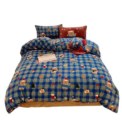 牛奶绒四件套2026新款毛绒a类母婴级暖冬季加厚超柔软超保暖床品