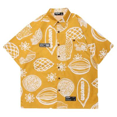 设计感潮牌ins休闲度假短袖衬衫