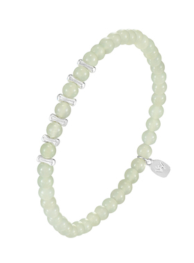 森吾《宿春河》和田青白玉手串