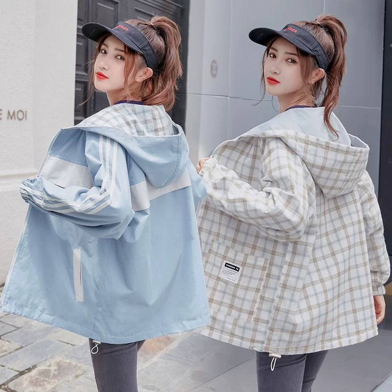 Осенняя куртка для школьников, коллекция 2022 года, для средней школы, корейский стиль, оверсайз