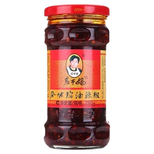贵州特产陶碧华老干妈风味豆豉油辣椒花生鸡肉油辣椒拌饭拌面即食