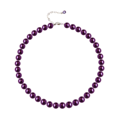 妖紫色小米珠珍珠项链女
