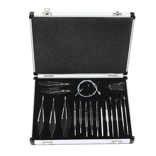 钛合金眼科显微器械21件套包不锈钢手术外科无齿镊子剪刀器械套装