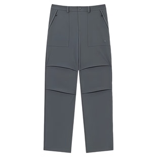 拓路者男款加绒压褶伞兵裤软壳裤25年冬季户外防泼登山裤宽松长裤