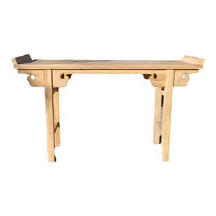 新中式老榆木供桌玄关桌简约玄关台禅意翘头案供桌艺术条几书法桌