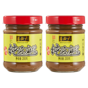 六必居纯芝麻酱200g拌面凉菜沙拉芝麻酱火锅蘸料热干面酱调味麻酱