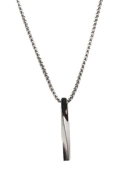 kanzao螺旋长条项链男女ins情侣