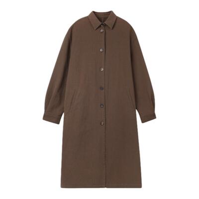 THESOONG秋季新款松弛感长款风衣