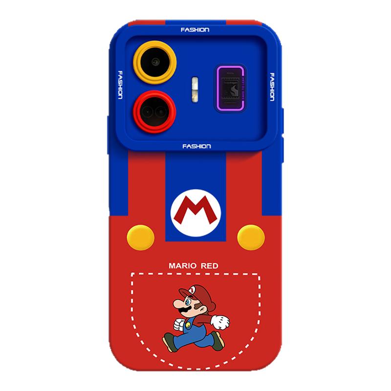 马里奥手机壳适用realme真我11液态硅胶10s防摔gt8大师探索版neo7g/2t/30/25小众20创意/11/q5i新款PRO