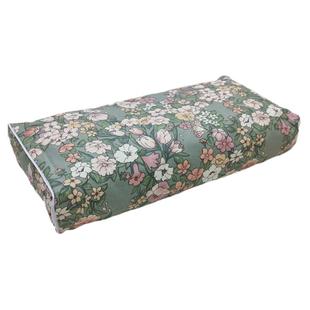 枕头单人学生宿舍床护颈稻壳硬枕头芯带粗布枕套成人颈椎小方枕