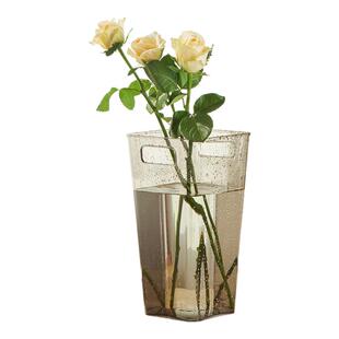 醒花桶防摔花瓶水养水培透明直筒亚克力轻奢高级感醒花桶插花花瓶