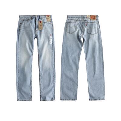 李维斯水洗宽松直筒男士牛仔裤潮