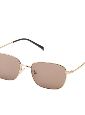 天然水晶石头眼镜茶色方圆太阳镜