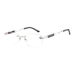 【门店自提】MAYBACH迈巴赫眼镜男商务无框牛角镜腿近视钛架 ID01