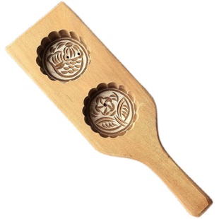 梨木手工花样蒸馒头包子月饼南瓜饼鱼木质喜饽饽卡子面食烘焙模具