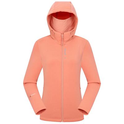 LAFUMA乐飞叶户外Polartec保暖抓绒衣女士耐磨双面绒含面罩外套