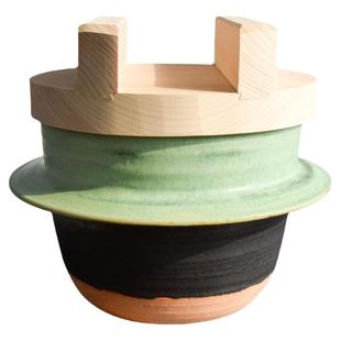 复古纯手工砂锅日本进口独步炎日式陶耐高温米饭炖煮煲汤沙锅家用