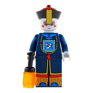 第三方电影场景僵尸道长纪念林正英九叔清朝拼装积木玩具手办人偶