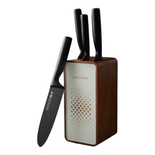 懒米唱片套刀刀具套装厨房家用组合菜刀菜板砧板厨师刀切片刀刀架
