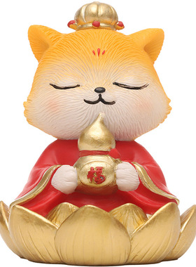 卡通潮玩公仔黄大仙摆件