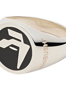 AMBUSH圆形徽章戒指男女通用