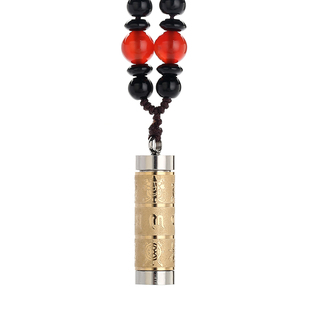 钛钢可打开空瓶挂件情侣吊坠随身空心瓶小容器配饰颈部女男士项链