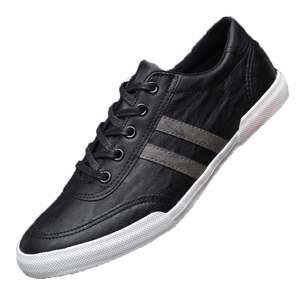 春天2025新款男鞋潮流皮鞋低帮板鞋防水百搭商务休闲夏季透气软皮