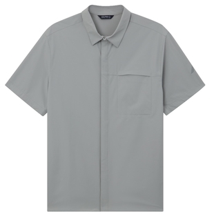 【父亲节礼物】NAUTICA/诺帝卡男装夏季带弹休闲短袖衬衫WC5202
