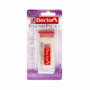 满4件包邮 医生牌 Doctor's Brush Picks牙签刷/牙线签棒 120支