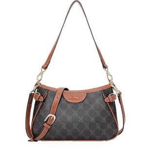 oimei单肩斜挎包时尚百搭女包腋下包中年包包大气大容量妈妈包