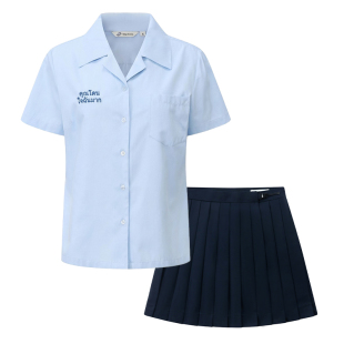 东京岁时记jk夏季泰式衬衫女学院风蓝色短袖学生校服制服短裙套装