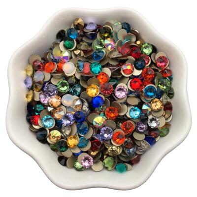 DANA金底8大8小圆形钻4mm美甲钻