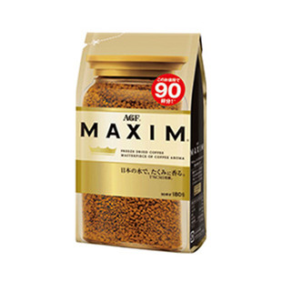 包邮  日本AGF MAXIM马克西姆咖啡速溶咖啡蓝袋135g+金袋180g包装