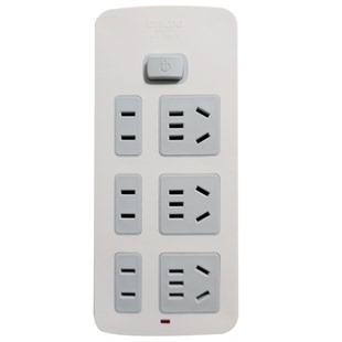 德力西排插线板不带线多插位空调延长线转换器国标接线板带线地拖