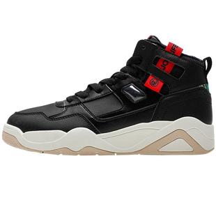 乔丹运动鞋男鞋秋冬季2025新款黑色皮面加绒棉鞋男士休闲高帮板鞋