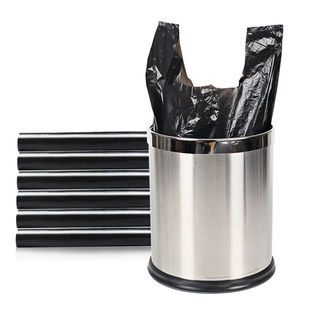 黑色垃圾袋家用加厚加大食品袋中大号手提背心式批发一次性保鲜袋