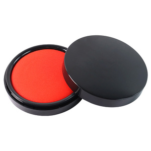 晨光印泥红色快干印油印台盒蓝色大号硬泥盖章印尼按手印办公用品便携指纹印章印泥盒小号油性速干海绵芯防水