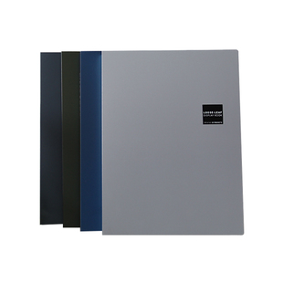 树德资料册A1143 加厚A4活页透明插袋文件夹多孔夹插页夹30孔钢夹