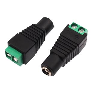 led灯带配件免焊式适配器电源接头DC5.5*2.1mm按压式公母插头端子