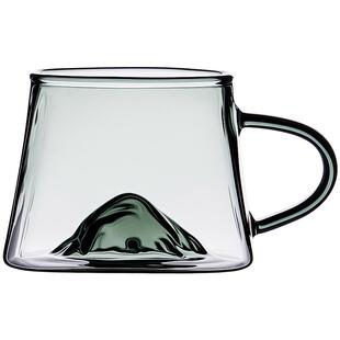 捷安玺茶杯大容量高档个人专用泡茶杯子男女士办公室玻璃观山水杯