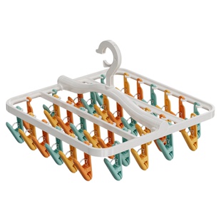 多夹子晾衣架袜子晾晒架学生宿舍多功能折叠内衣裤夹子晒袜子神器